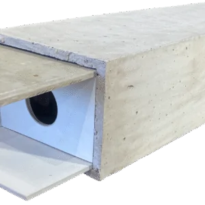 Nat'h Nature Harmonie Nichoir en béton de bois pour chouette chevêche athéna